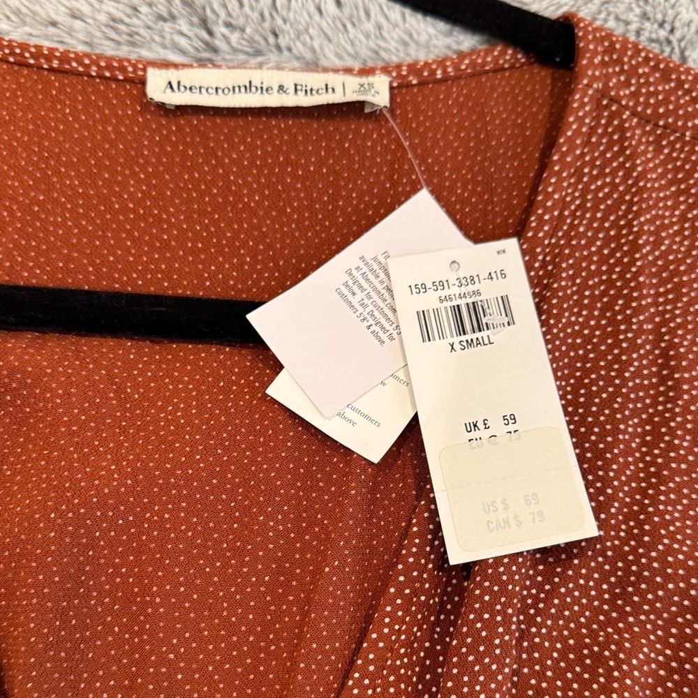 Abercrombie & Fitch Rust Mini Dress - Picture 4 of 10